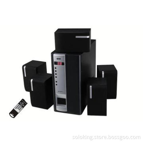 5.1 channel home theater speakers with led